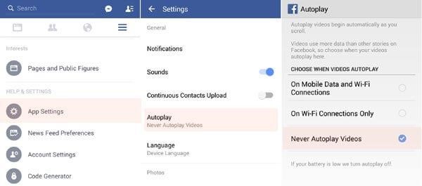 Stop Facebook Videos From Autoplaying on Android