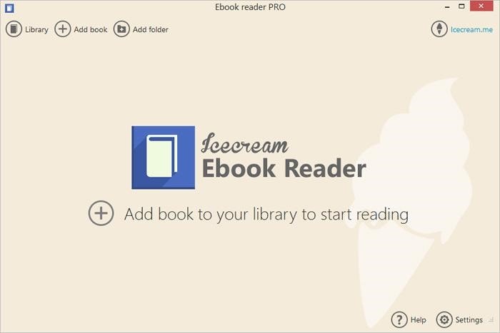 Ice cream - Epub reader for windows