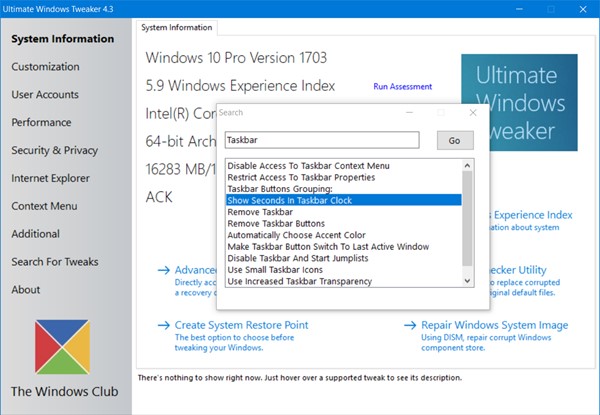 Ultimate Windows Tweaker