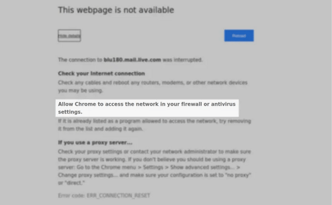 Allow Chrome to Access the Network in Your Firewall
