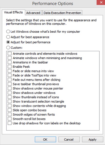 Performance Options