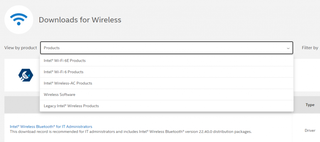 Intel Wi-Fi 6 Products