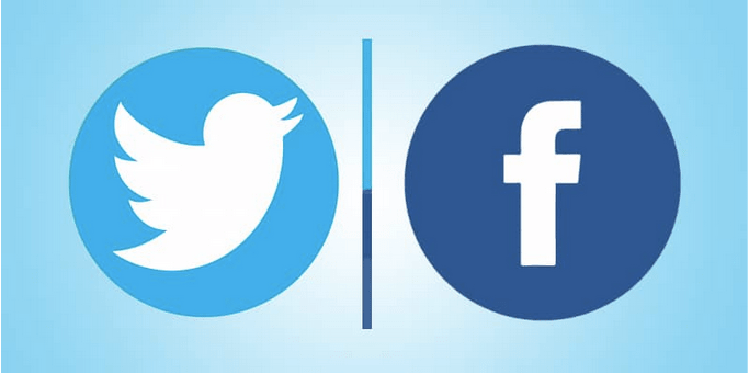 facebook and twitter