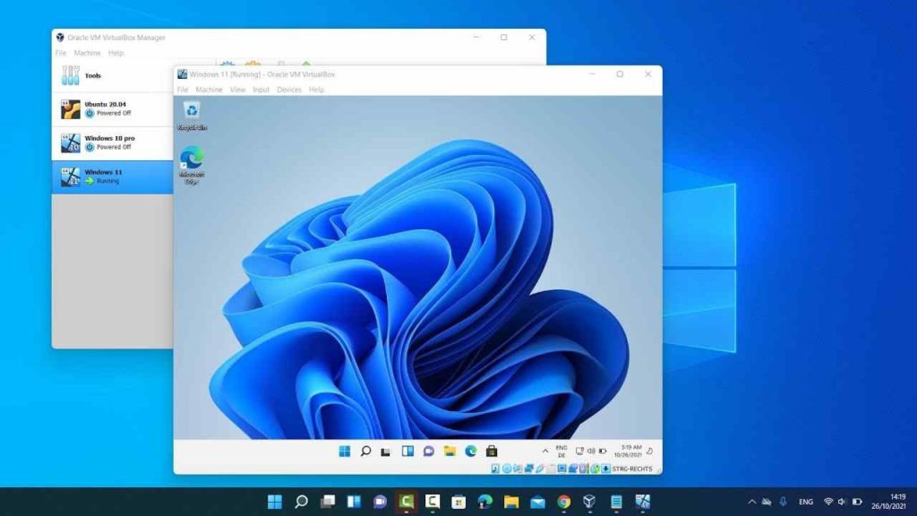 this pc can't run windows 11 virtualbox