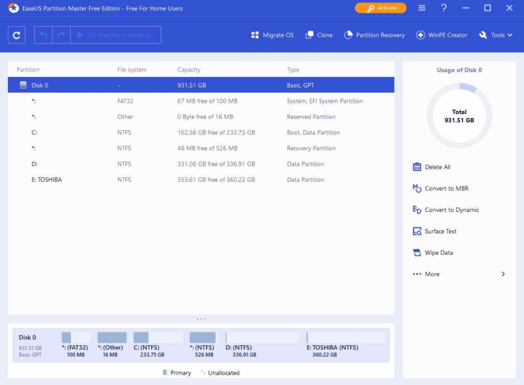 Disk Partition Software