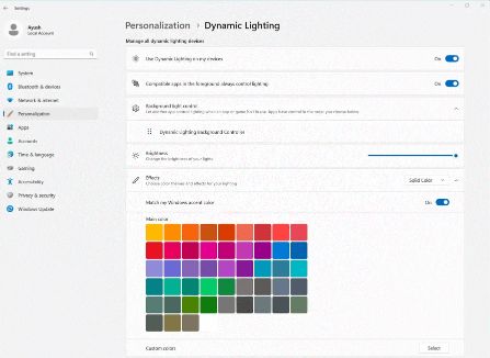 Dynamic Lightning