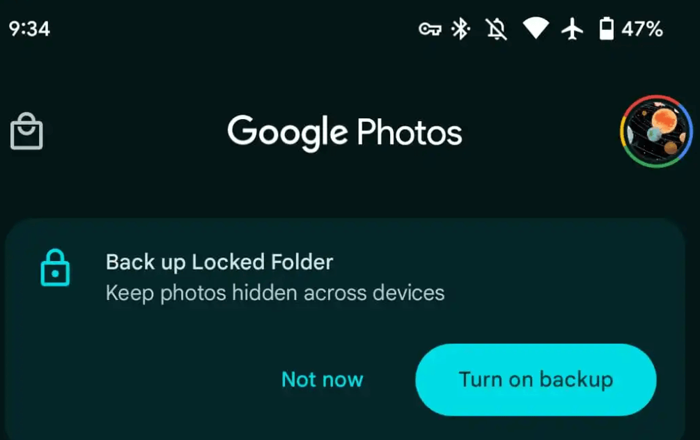 Locked Folder feature